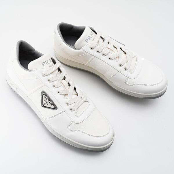 【ラスト1点】PRADA プラダ スニーカー シューズ 靴 ダウンタウンナッパレザースニーカー メン...