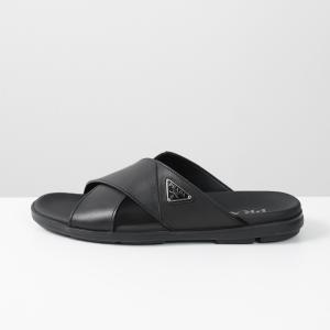 PRADA プラダ サンダル レザー クリスク...の詳細画像4