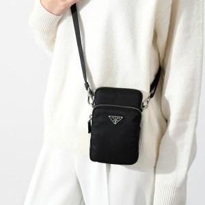 PRADA プラダ ショルダーバッグ ミニバッグ ナイロン スマートフォンケース 2ZT024 2DMI レディース ユニセックス ブラック 黒 人気  ギフト おすすめ :pr-2zt0242dmi-l:セレクトショップ FELICE Yahoo!店 - 通販 - Yahoo!ショッピング