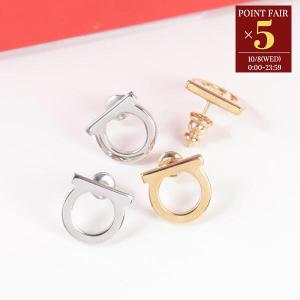 フェラガモ FERRAGAMO ピアス ガンチーニ 760699 770433 FERRAGAMO フェラガモ ピアス ガンチーニ クリスタル ゴールド