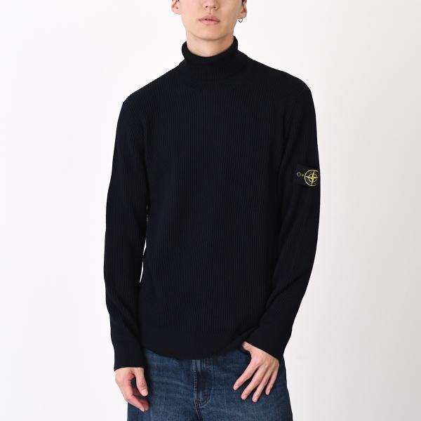 STONE ISLAND ストーンアイランド セーター ニット トップス タートルネック リブ編み ...