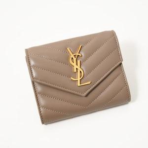 サンローラン モノグラム コンパクト スリーフォールド ウォレット 403943 SAINT LAURENT [正規ラッピング済] サンローラン YSL 財布