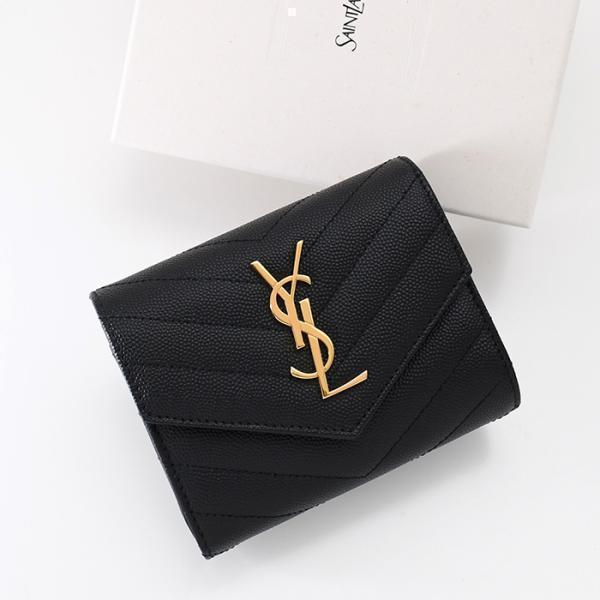 SAINT LAURENT サンローラン WALLET モノグラムコンパクト 403943BOW01...