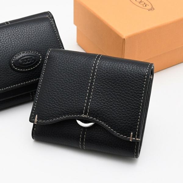 TOD'S トッズ 財布 レザーウォレット XAWDBNB2000XSO レディース ブラック カー...