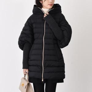 極美品　TATRAS ダウンジャケット　ジェッソ　キルティング　フード着脱可　黒 TATRAS タトラス ダウン アウター MTAT24A4841D GESSO ジェッソ