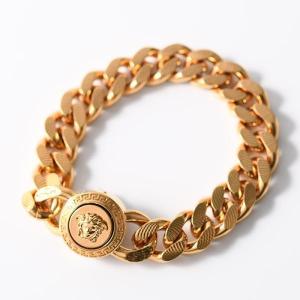 VERSACE ヴェルサーチェ メデューサ チェーン ブレスレット MEDUSA モチーフ GOLD ゴールド 真鍮 メタル メンズ ベルサーチ アクセサリー DG06996DJMT｜セレクトショップ FELICE Yahoo!店