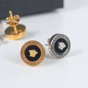 VERSACE スタッド　ピアス クリスタル アイコン スタッド イヤリング（ピアス（両耳用