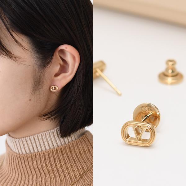 【ラスト1点】VALENTINO ヴァレンティノ アクセサリー オヴァレット メタル ピアス J0B...