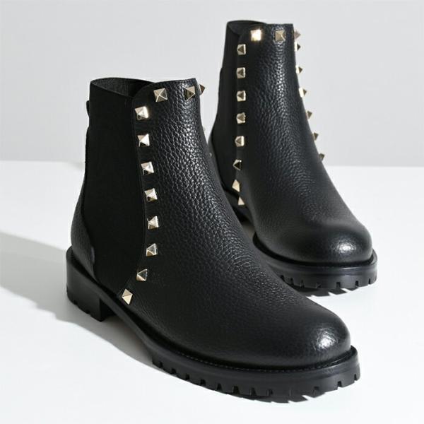 【ラスト1点】VALENTINO ヴァレンティノ ブーツ シューズ ロックスタッズ アンクルブーツ ...