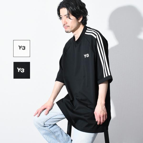 Y-3 トップス Tシャツ 3ストライプ T-SHIRT H63065 HZ8871 ユニセックス ...