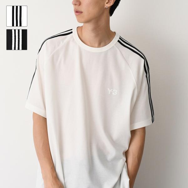 Y-3 ワイスリー Tシャツ トップス SHORT SLEEVE TEE 3-STRIPES JW7...