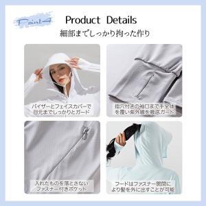 ラッシュガード レディース 長袖 体型カバー ...の詳細画像5