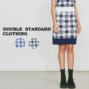 SALE40%OFF DOUBLE STANDARD CLOTHING ダブルスタンダードクロージング DSC / ロゴダル糸ショートスカート 0202002233｜selectshopmu