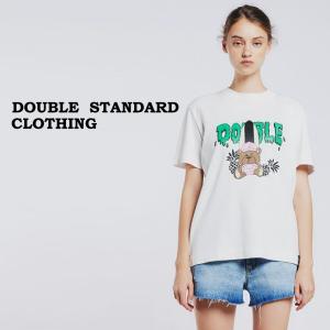 DOUBLE STANDARD CLOTHING ダブルスタンダードクロージング DSC / サーフベアフライスTシャツ 0208370241 ダブスタ トップス プリント 大人カジュアル｜selectshopmu