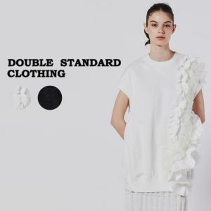 DOUBLE STANDARD CLOTHING DSC / タフタフリルプルオーバー 0508040243 レディース ダブスタ トップス モード 大人カジュアル タフタ生地 体型カバー｜selectshopmu