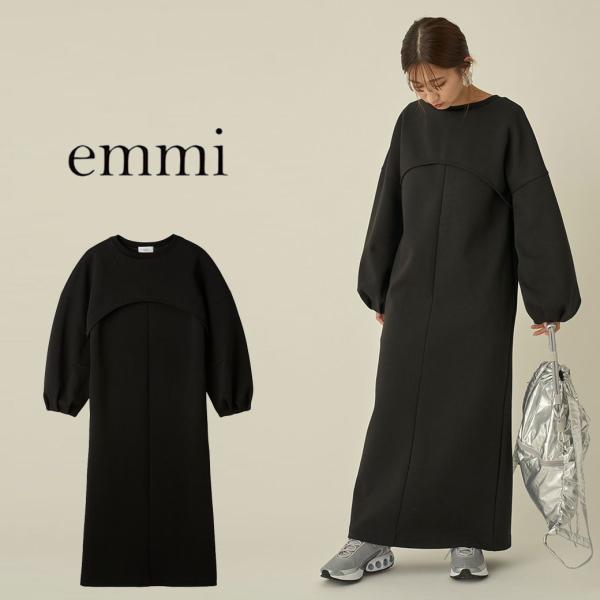 SALE50%OFF エミ アトリエ emmi atelier 3wayレイヤードダンボールワンピー...