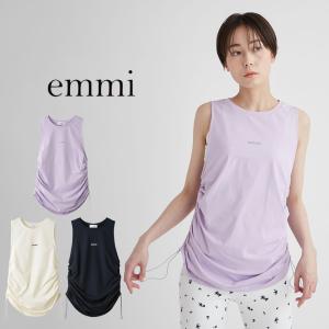 エミ アトリエ emmi atelier サイドドロストUVカットタンクトップ 13wct242058 レディース トップス カットソー ヨガ 微起毛 UVカット｜selectshopmu