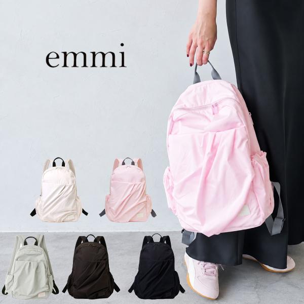 emmi WEAR エミ ウェア eco 撥水ギャザーボディーバックパック リュック 13wgb26...