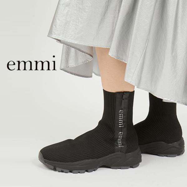 emmi（エミ）ecoニットスニーカーソールブーツ 13wgs255501 レディース ニットブーツ...