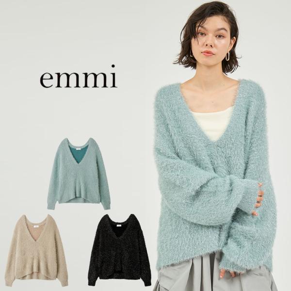 emmi（エミ）フェザーラメニットプルオーバー 13wnt255038 レディース ホリデーシーズン...