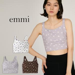 エミ ヨガ ディフォームフラワーブラトップ 14wct254204 レディース ヨガウェア トップス 吸水速乾 パッド付 ジム フィットネス emmi yoga