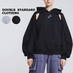 DOUBLE STANDARD CLOTHING  ESSENTIAL / カットアウトフーディー 2508110241 レディース ダブスタ トップス ベーシック スポーティー 大人カジュアル モード｜selectshopmu