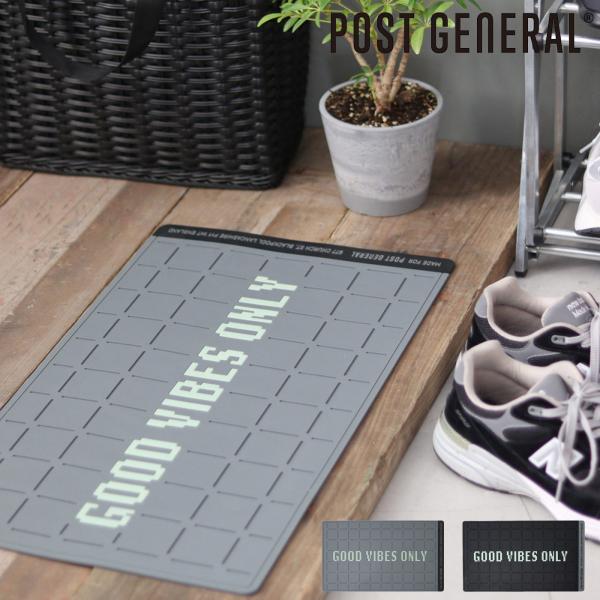 POST GENERAL RUBBER LUMINOUS DOOR MAT GOOD VIBES O...