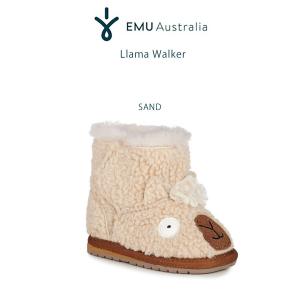 EMU エミュ Australia Baby Llama Walker アニマルモチーフベビーブーツ b12341 出産祝い ファーストシューズ ギフトにおすすめ (日本正規販売店)｜selectshopmu