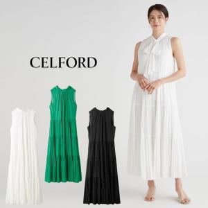 (予約) CELFORD セルフォード ２ＷＡＹボウタイティアードワンピース cwfo242031 (6月下旬以降入荷) レディース ドレス ロング丈｜selectshopmu