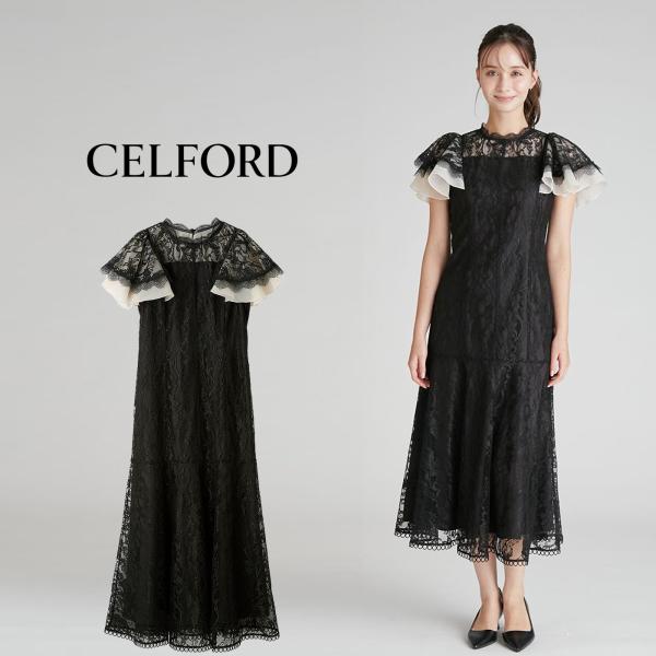 セルフォード CELFORD フレアスリーブレースマーメイドドレス cwfo261302 レディース...