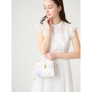 セルフォード ストライプレーストリムワンピース...の詳細画像4