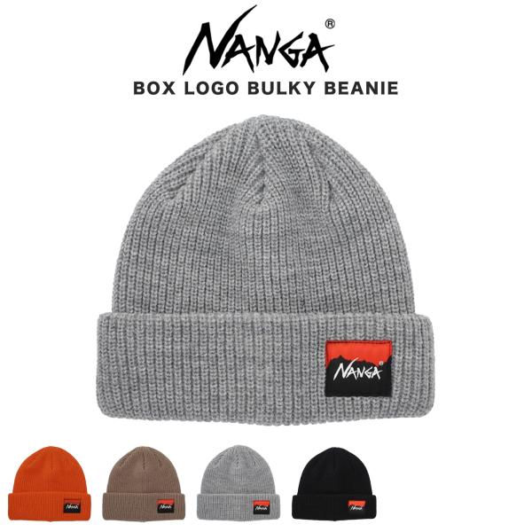 NANGA ナンガ BOX LOGO BULKY BEANIE ボックスロゴ バルキービーニー n2...