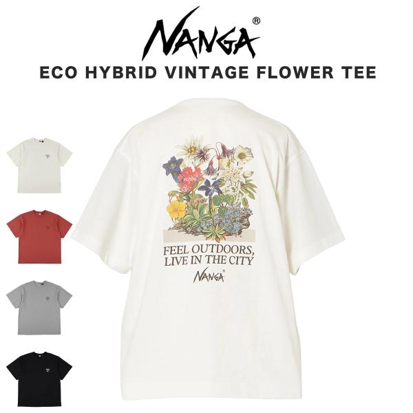 NANGA ナンガ ECO HYBRID VINTAGE FLOWER TEE エコハイブリッド ビ...