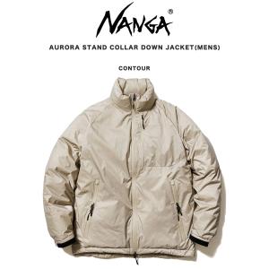 NANGA ナンガ AURORA STAND COLLAR DOWN JACKET オーロラスタンドカラーダウンジャケット CONTOURシリーズ 等高線柄 メンズ 冬キャンプ｜selectshopmu