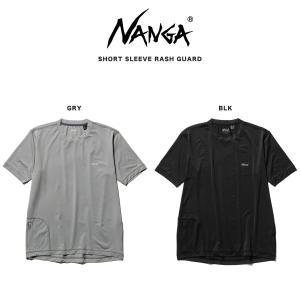 ナンガ NANGA SHORT SLEEVE RASH GUARD ショートスリーブ ラッシュガード 水陸両用 Tシャツ UV対策 アウトドア レジャー ランニング ギフトにおすすめ｜selectshopmu