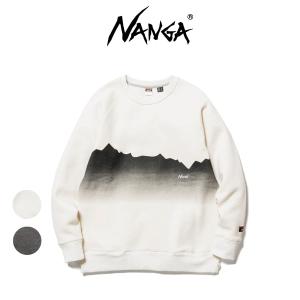 NANGA ナンガ 通販 ECO HYBRID RIDGE LINE PRINT SWEATSHIRT / エコハイブリッドリッジラインプリントスウェットシャツ｜selectshopmu