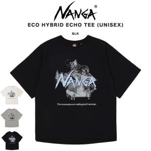 NANGA ECO HYBRID ECHO TEE (UNISEX) 半袖 アウトドア キャンプ Tシャツ カットソー ギフトにおすすめ