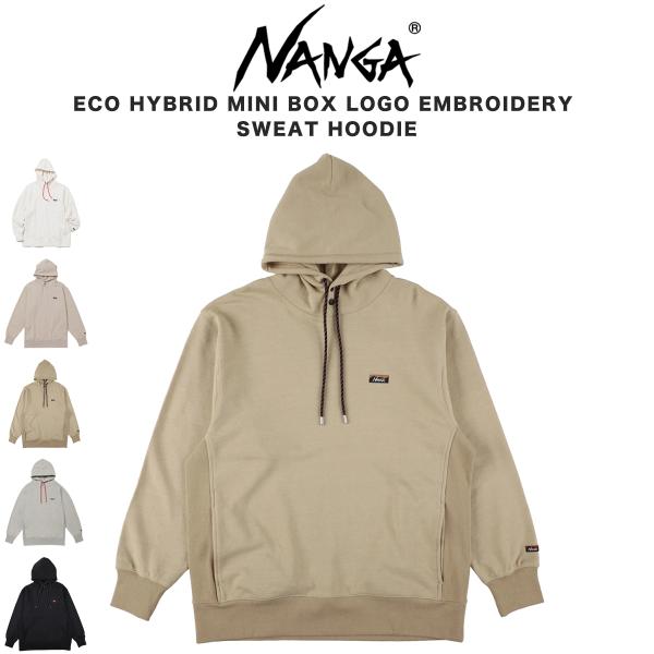 NANGA ECO HYBRID MINI BOX LOGO EMBROIDERY SWEAT HO...