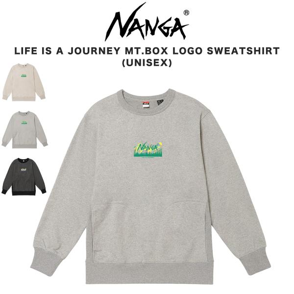 NANGA LIFE IS A JOURNEY MT.BOX LOGO SWEATSHIRT(UNI...