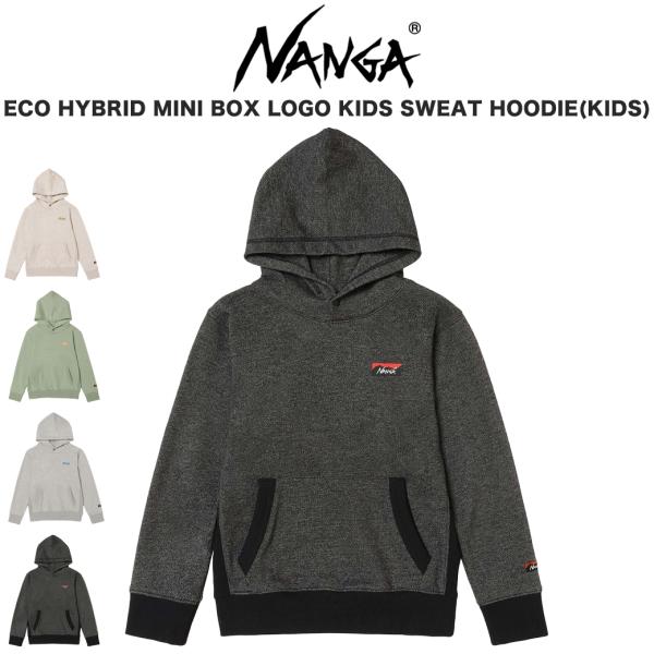 NANGA ナンガ ECO HYBRID MINI BOX LOGO KIDS SWEAT HOOD...