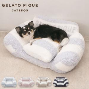 ジェラートピケ CAT&DOG ジェラートソファ型ベッドM pagg259107 ジェラピケ ペットベッド 犬用ベッド 猫用ベッド 洗える 超小型犬 gelato pique