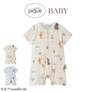 SALE20%OFF ジェラートピケ ベビー STAR WARS 総柄半袖ロンパース pbco262400 スターウォーズ コラボ ジェラピケ 出産祝い ベビー服 gelato pique