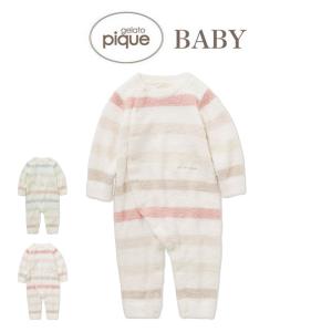 gelato pique baby ジェラートピケ ベビー BABY ベビモコ5ボーダーロンパース  pbno241405 ジェラピケ 赤ちゃん 部屋着 パジャマ ギフト 贈り物 出産祝い