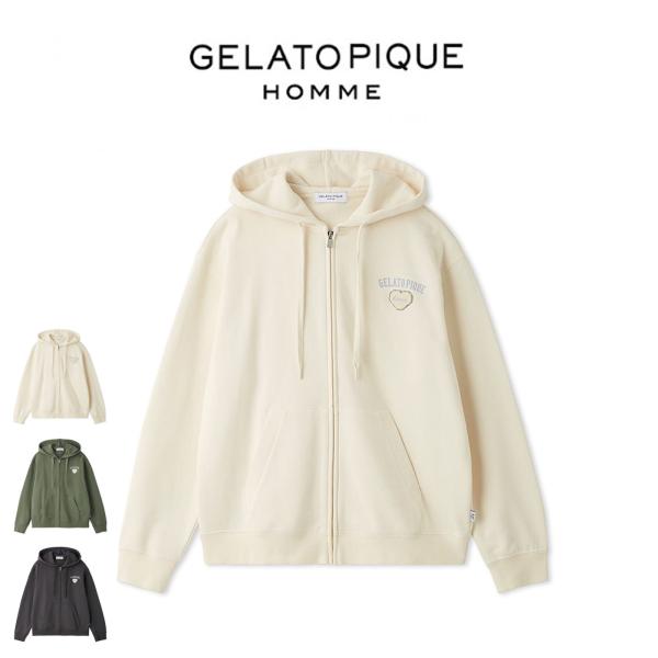 ジェラートピケ オム GELATO PIQUE HOMME 抗菌防臭 ハートロゴ裏毛パーカー phc...