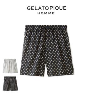 GELATO PIQUE HOMME ジェラートピケ オム クッキー総柄ハーフパンツ phfp242902 メンズ ボトムス 部屋着 ルームウェア パジャマ｜selectshopmu