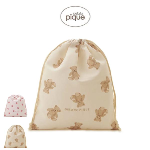 ジェラートピケ キッズ KIDS 巾着L pkgb251626 ジェラピケ ポーチ 入園グッズ 入学...
