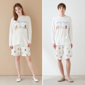 ジェラートピケ プレイフルDOG柄ハーフパンツ...の詳細画像2