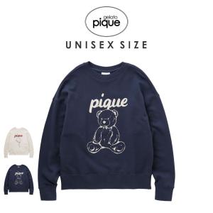 gelato pique UNISEX 裏毛ワンポイントプルオーバー puct241314 ジェラピケ ユニセックス トップス パジャマ ルームウェア 部屋着