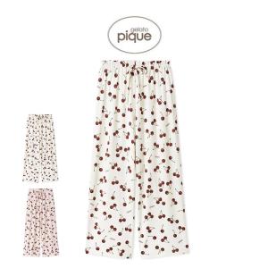 gelato pique（ジェラートピケ） プードル柄ロングパンツ pwcp255329