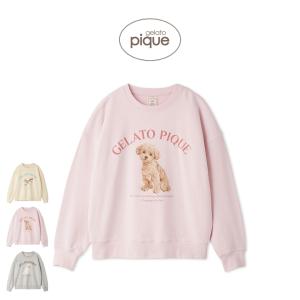 ジェラートピケ UVカット お散歩ドッグワンポイント裏毛プルオーバー pwct264299 ジェラピケ パジャマ ルームウェア 部屋着